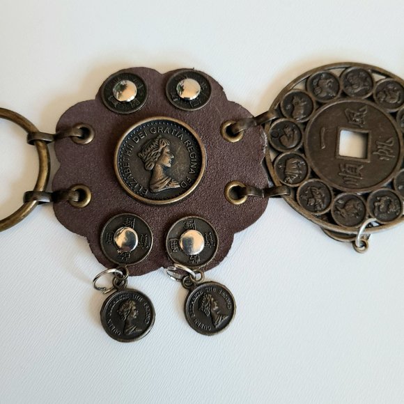 Bohemian decorative belts with dangling coins. - Picture 1 of 5